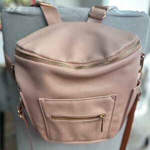 Mini Fawn Design Pink Leather Women's Bag